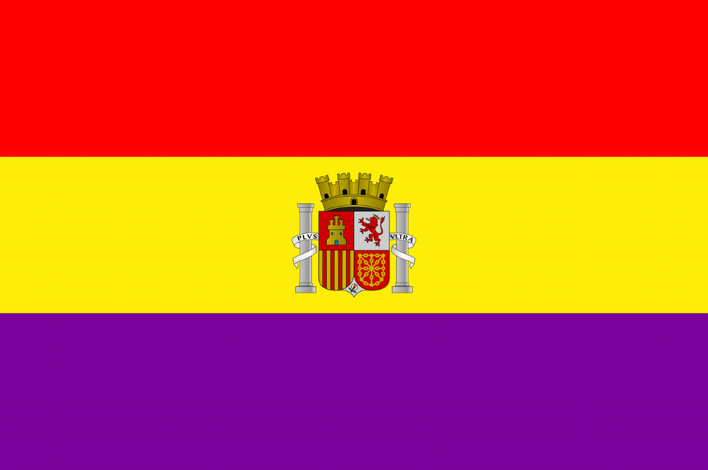 The flag for the Spanish Republic.