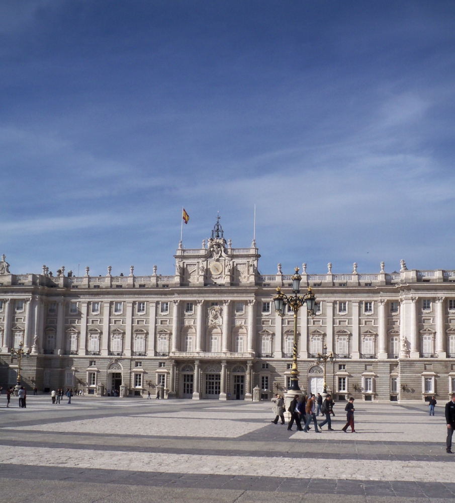 The Royal Palace in Madrid.