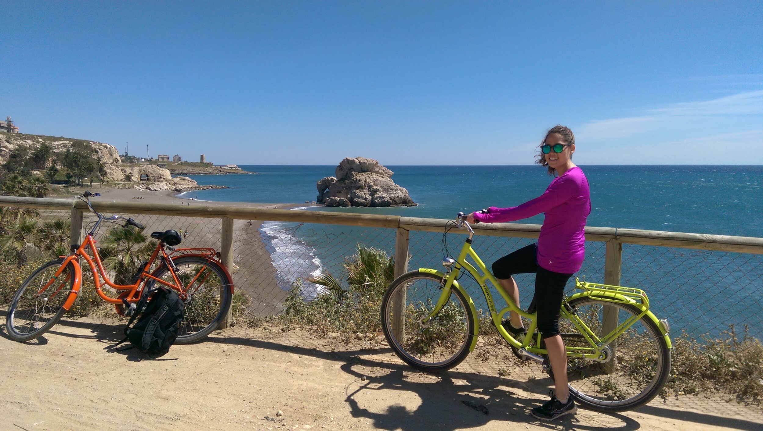 Biking by the sea is both a workout and a joy for me.