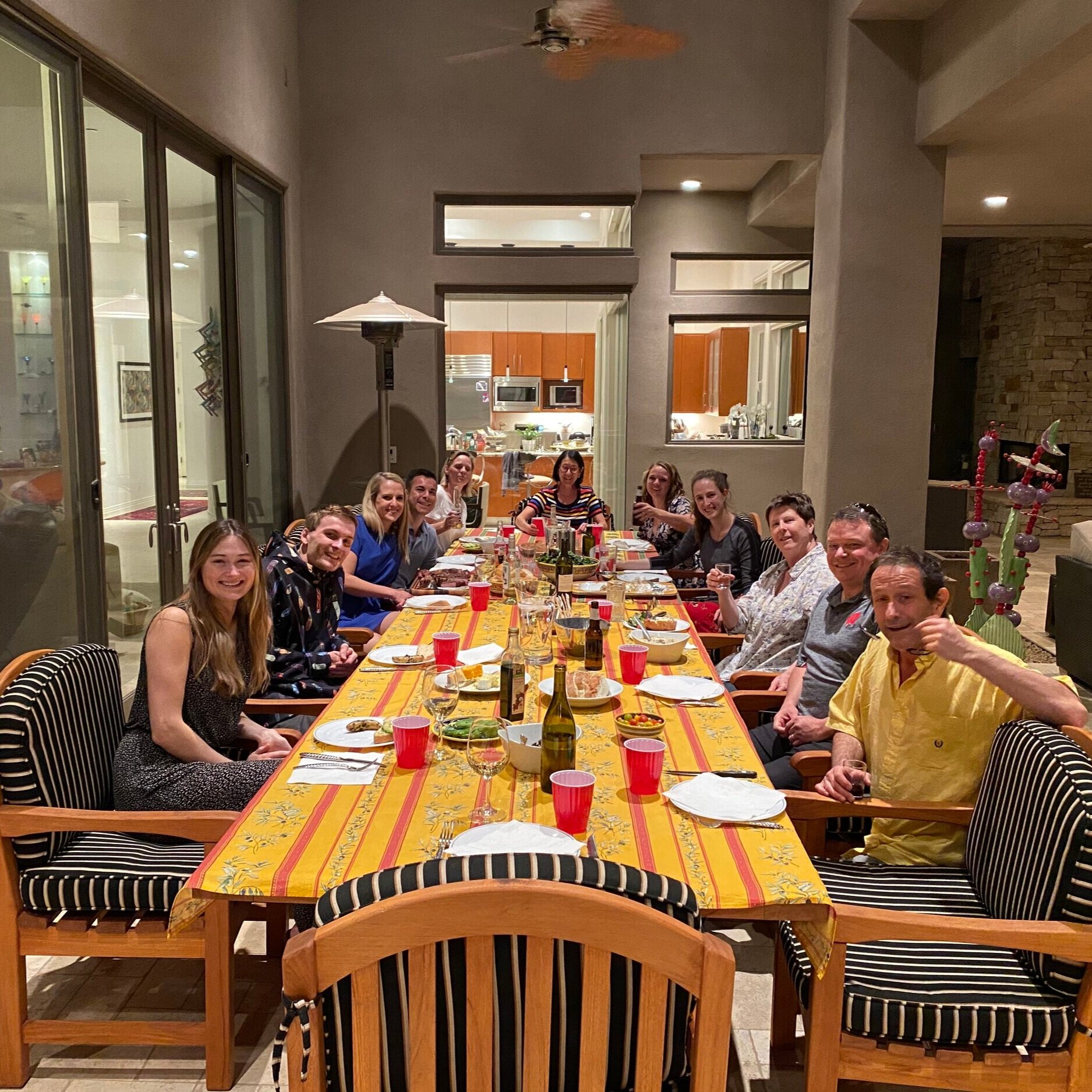 Family dinner in Phoenix, Arizona.