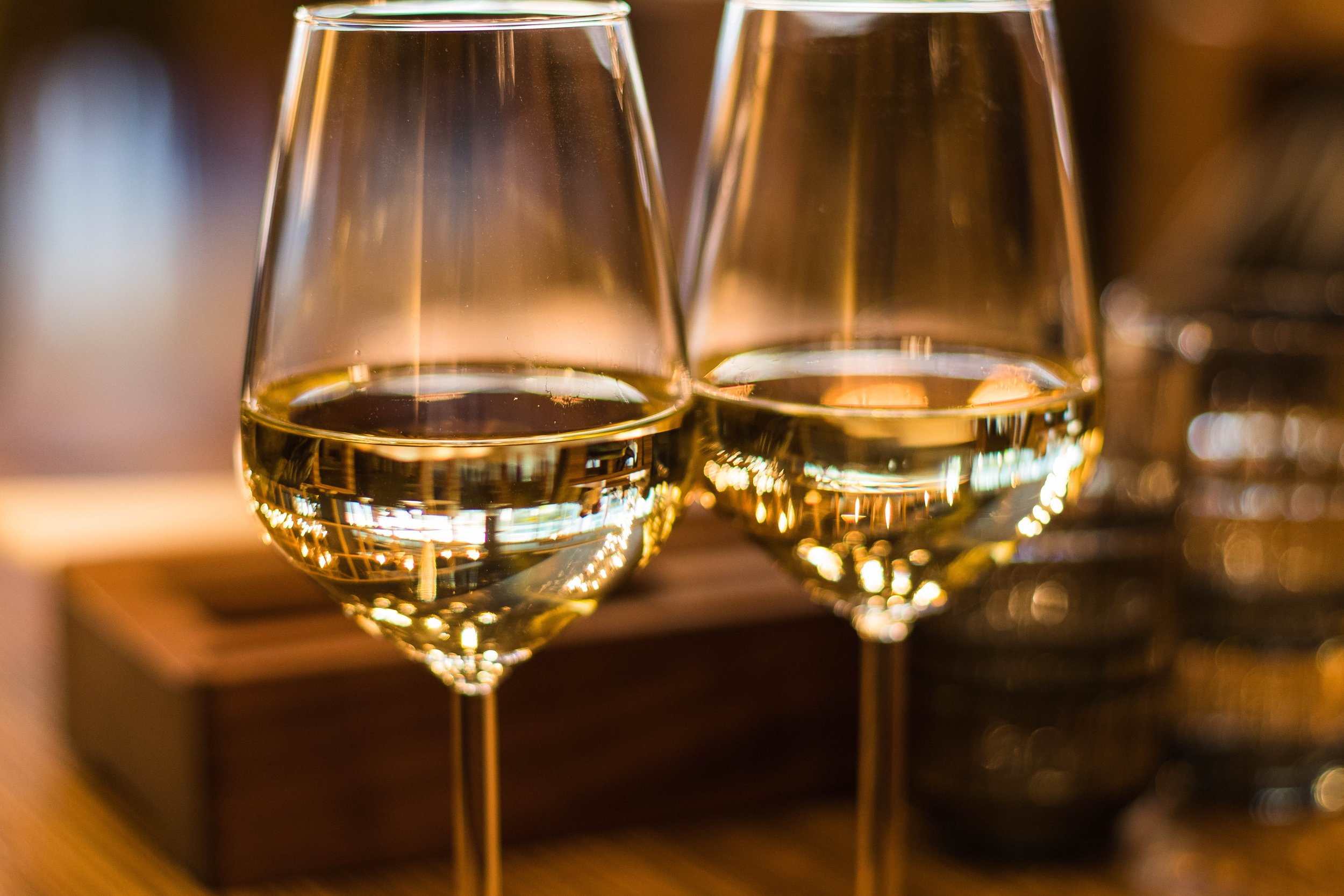 White wine. Photo source Valeria Boltneva on Pexels