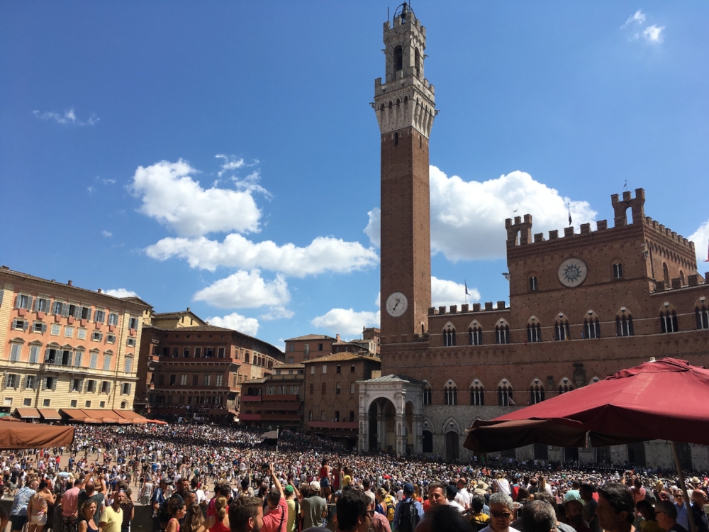 Siena during the Palio.