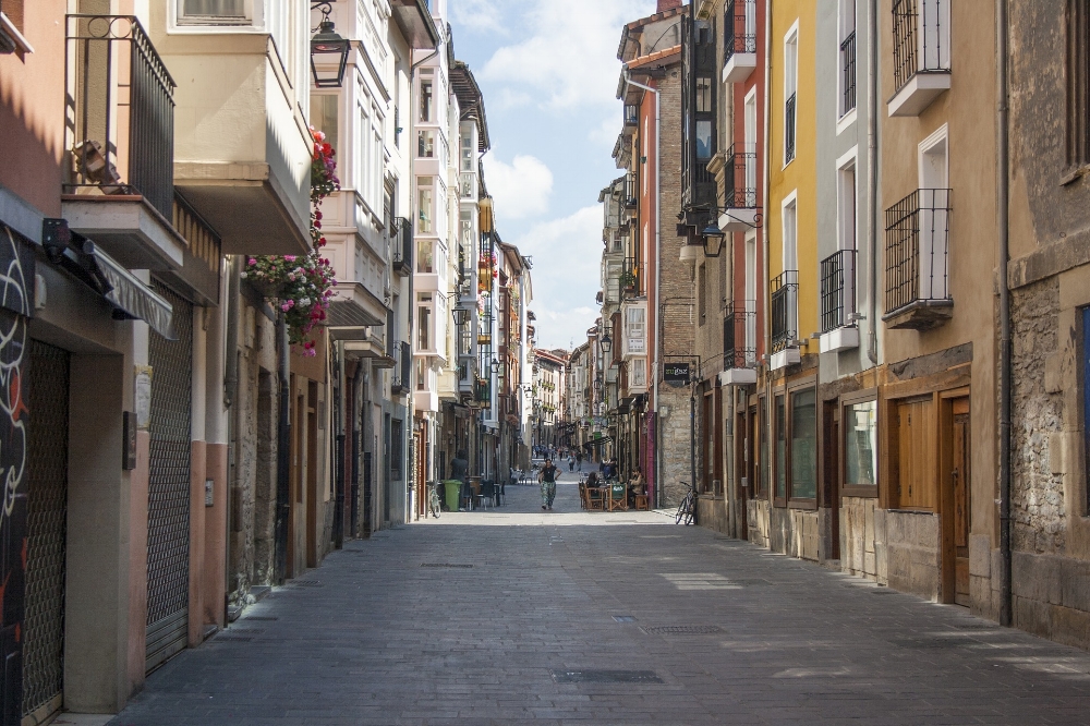 A street in Victoria, Basque Country.
