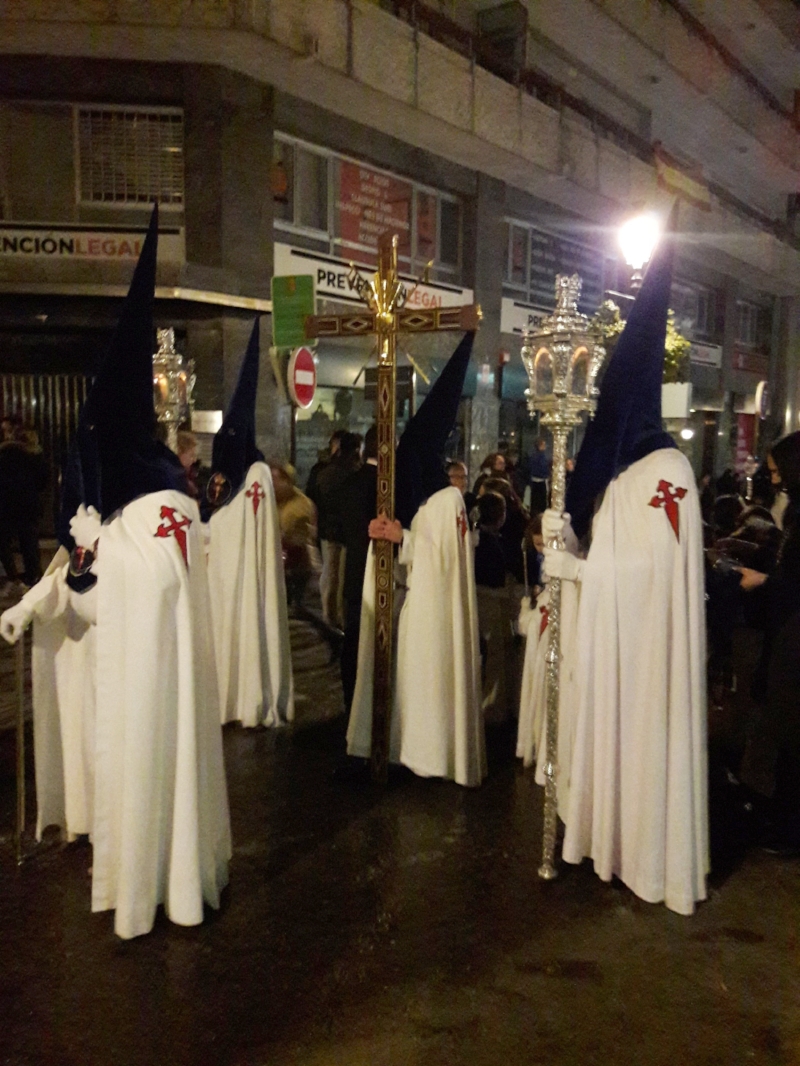 Penitentes in a procession